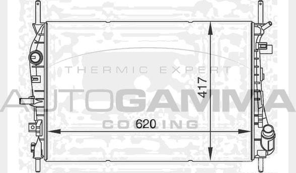 Autogamma 104509 - Radiator, mühərrikin soyudulması furqanavto.az