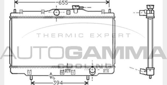 Autogamma 104514 - Radiator, mühərrikin soyudulması furqanavto.az