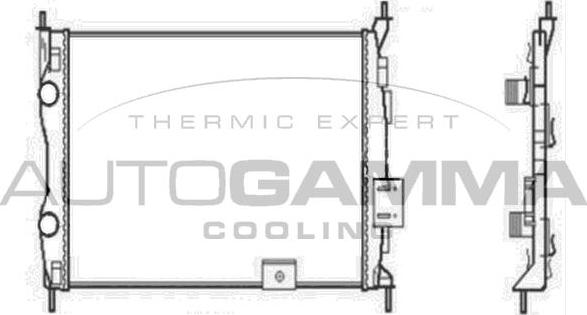 Autogamma 104527 - Radiator, mühərrikin soyudulması furqanavto.az