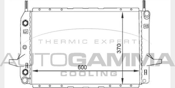 Autogamma 104640 - Radiator, mühərrikin soyudulması furqanavto.az