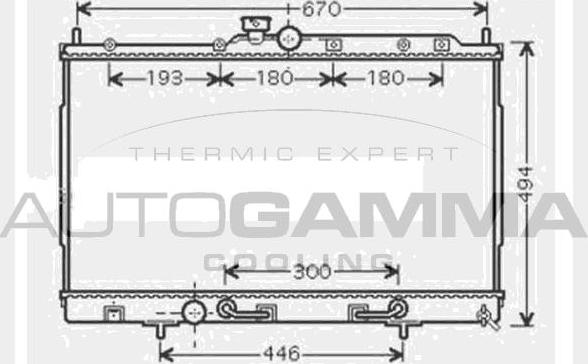 Autogamma 104604 - Radiator, mühərrikin soyudulması furqanavto.az