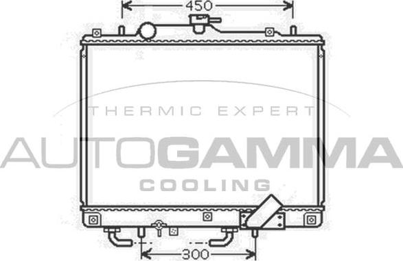 Autogamma 104688 - Radiator, mühərrikin soyudulması furqanavto.az