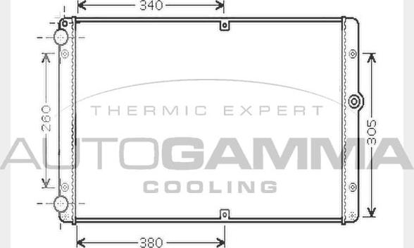 Autogamma 104624 - Radiator, mühərrikin soyudulması furqanavto.az