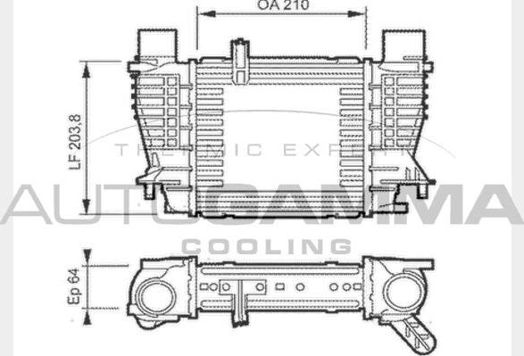 Autogamma 104050 - Intercooler, şarj cihazı furqanavto.az