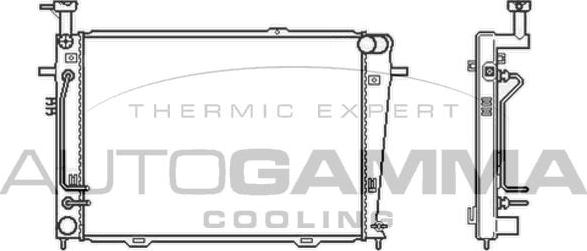 Autogamma 104009 - Radiator, mühərrikin soyudulması furqanavto.az