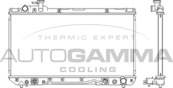 Autogamma 104000 - Radiator, mühərrikin soyudulması furqanavto.az