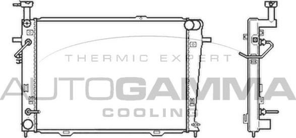 Autogamma 104012 - Radiator, mühərrikin soyudulması furqanavto.az