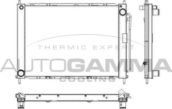 Autogamma 104017 - Radiator, mühərrikin soyudulması furqanavto.az