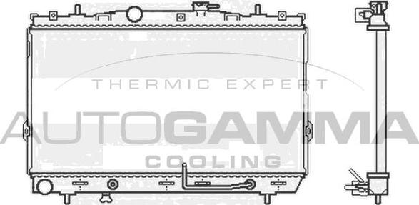 Autogamma 104084 - Radiator, mühərrikin soyudulması furqanavto.az