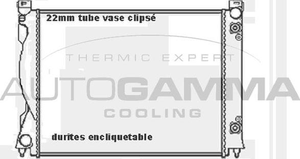 Autogamma 104030 - Radiator, mühərrikin soyudulması furqanavto.az