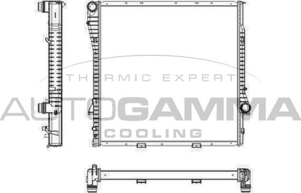 Autogamma 104167 - Radiator, mühərrikin soyudulması furqanavto.az