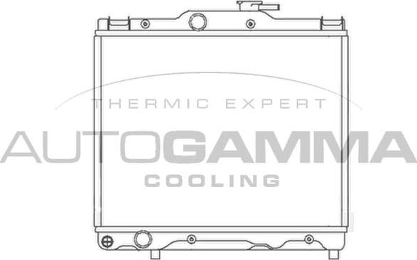 Autogamma 104122 - Radiator, mühərrikin soyudulması furqanavto.az