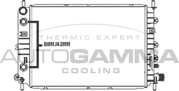 Autogamma 104170 - Radiator, mühərrikin soyudulması furqanavto.az