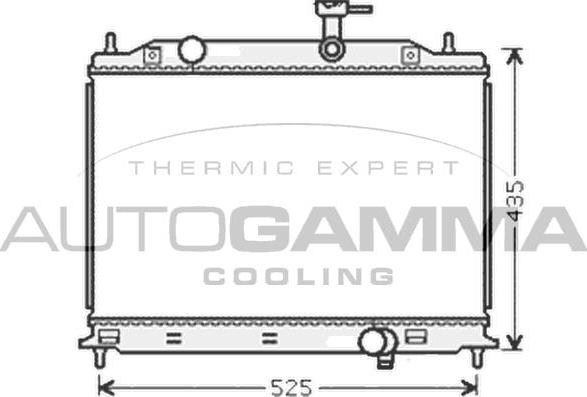 Autogamma 104847 - Radiator, mühərrikin soyudulması furqanavto.az