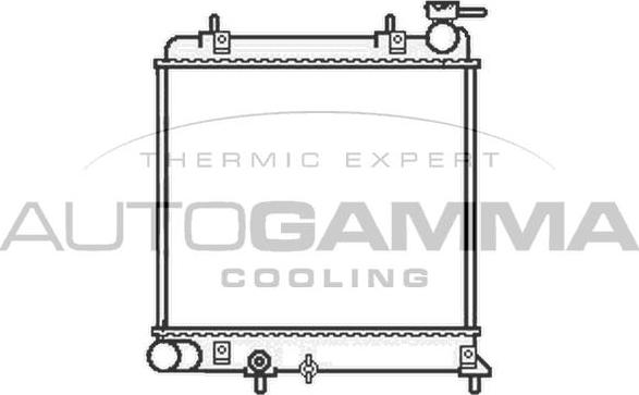 Autogamma 104826 - Radiator, mühərrikin soyudulması furqanavto.az