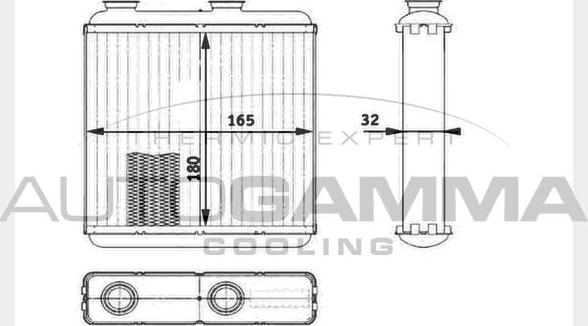 Autogamma 104350 - İstilik dəyişdiricisi, daxili isitmə furqanavto.az