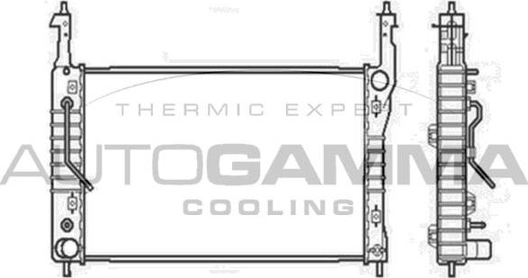 Autogamma 104252 - Radiator, mühərrikin soyudulması furqanavto.az