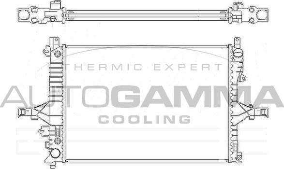 Autogamma 104208 - Radiator, mühərrikin soyudulması furqanavto.az