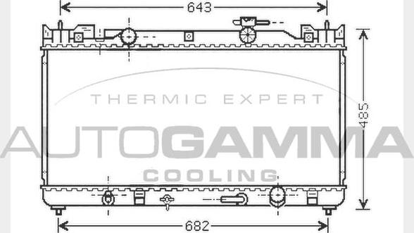 Autogamma 104716 - Radiator, mühərrikin soyudulması furqanavto.az