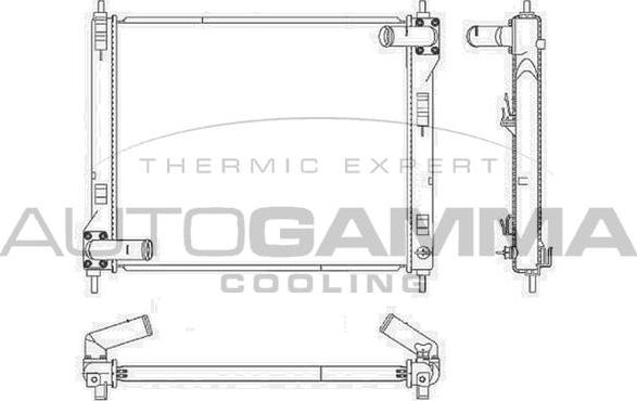 Autogamma 105992 - Radiator, mühərrikin soyudulması furqanavto.az