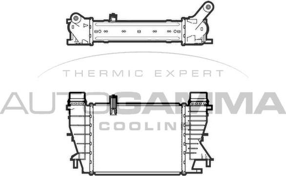 Autogamma 105941 - Intercooler, şarj cihazı furqanavto.az