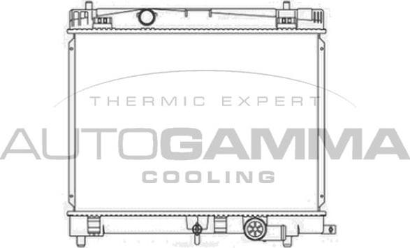 Autogamma 105907 - Radiator, mühərrikin soyudulması furqanavto.az