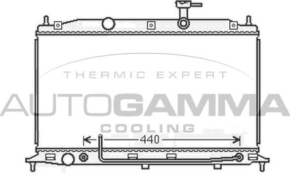 Autogamma 105919 - Radiator, mühərrikin soyudulması furqanavto.az