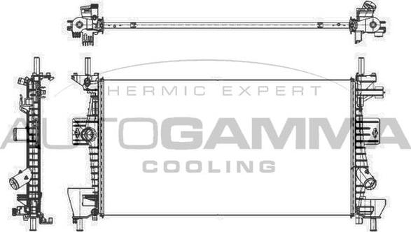 Autogamma 105917 - Radiator, mühərrikin soyudulması furqanavto.az