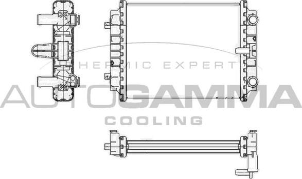 Autogamma 105433 - Radiator, mühərrikin soyudulması furqanavto.az