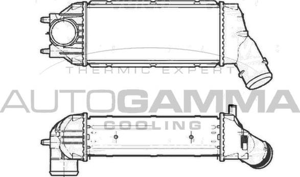 Autogamma 105426 - Intercooler, şarj cihazı furqanavto.az