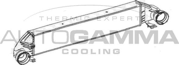 Autogamma 105558 - Intercooler, şarj cihazı furqanavto.az