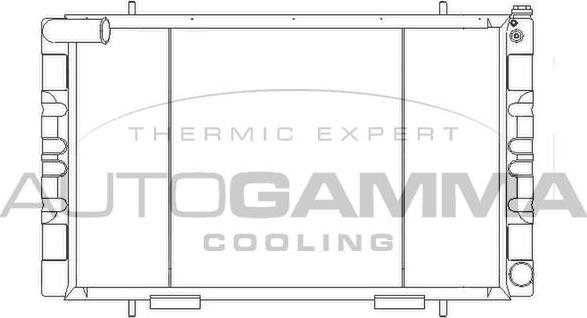 Autogamma 105566 - Radiator, mühərrikin soyudulması furqanavto.az