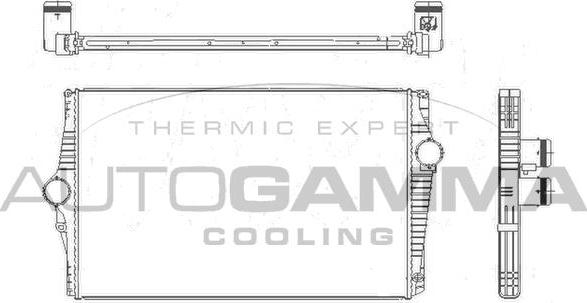 Autogamma 105514 - Intercooler, şarj cihazı furqanavto.az