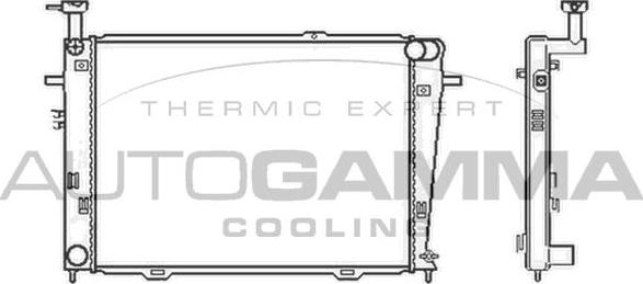 Autogamma 105581 - Radiator, mühərrikin soyudulması furqanavto.az