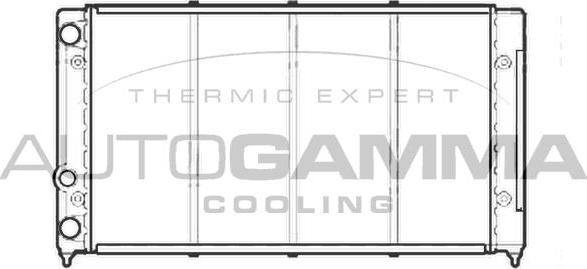 Autogamma 105570 - Radiator, mühərrikin soyudulması furqanavto.az