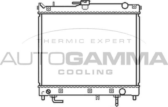 Autogamma 1056.54 - Radiator, mühərrikin soyudulması furqanavto.az