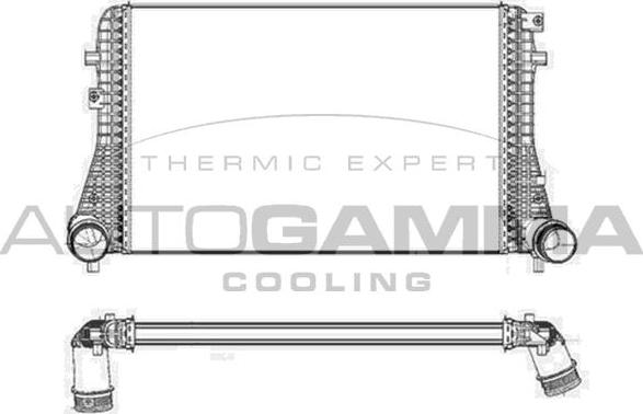 Autogamma 105638 - Intercooler, şarj cihazı furqanavto.az