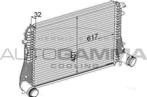 Autogamma 105637 - Intercooler, şarj cihazı furqanavto.az