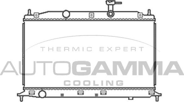 Autogamma 105046 - Radiator, mühərrikin soyudulması furqanavto.az