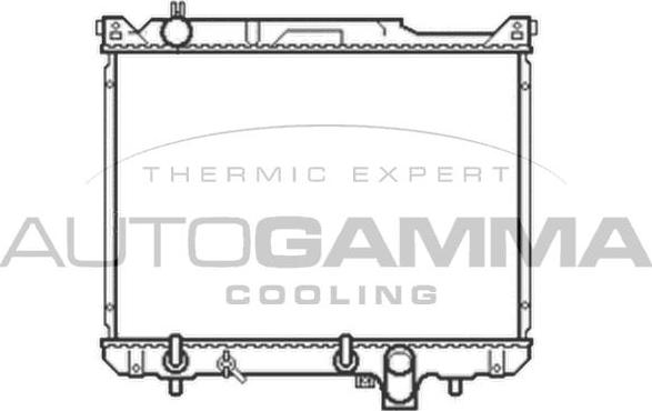 Autogamma 105057 - Radiator, mühərrikin soyudulması furqanavto.az