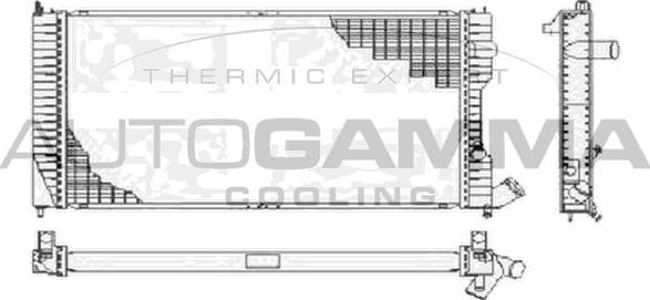 Autogamma 105088 - Radiator, mühərrikin soyudulması furqanavto.az