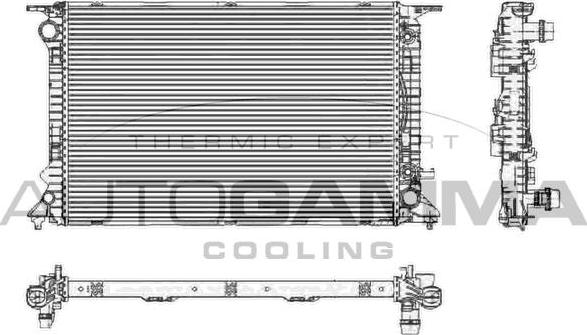 Autogamma 105159 - Radiator, mühərrikin soyudulması furqanavto.az