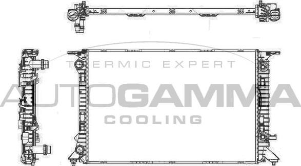 Autogamma 105156 - Radiator, mühərrikin soyudulması furqanavto.az