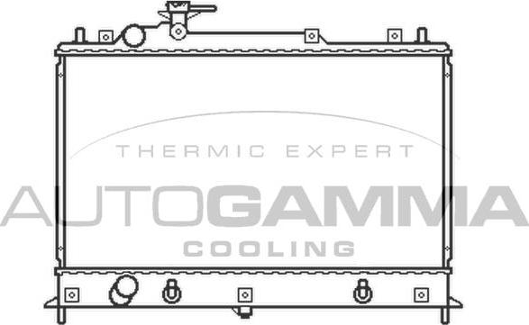 Autogamma 105166 - Radiator, mühərrikin soyudulması furqanavto.az