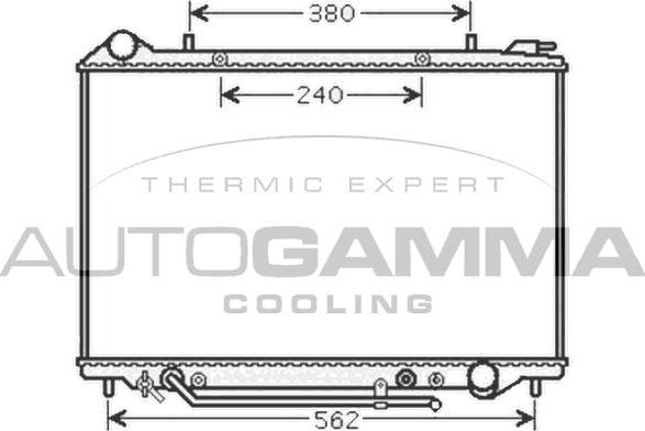 Autogamma 105100 - Radiator, mühərrikin soyudulması furqanavto.az