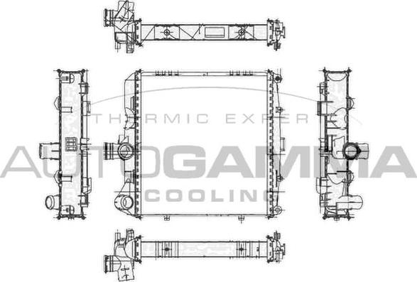 Autogamma 105101 - Radiator, mühərrikin soyudulması furqanavto.az