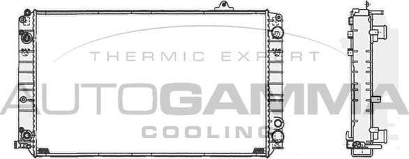 Autogamma 105124 - Radiator, mühərrikin soyudulması furqanavto.az