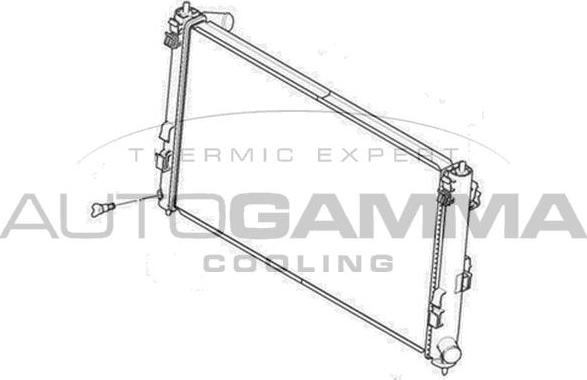 Autogamma 105174 - Radiator, mühərrikin soyudulması furqanavto.az