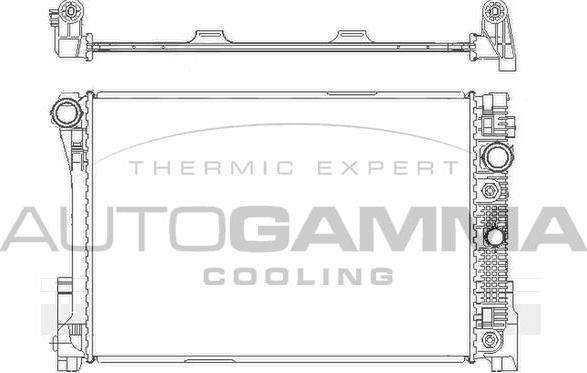 Autogamma 105172 - Radiator, mühərrikin soyudulması furqanavto.az