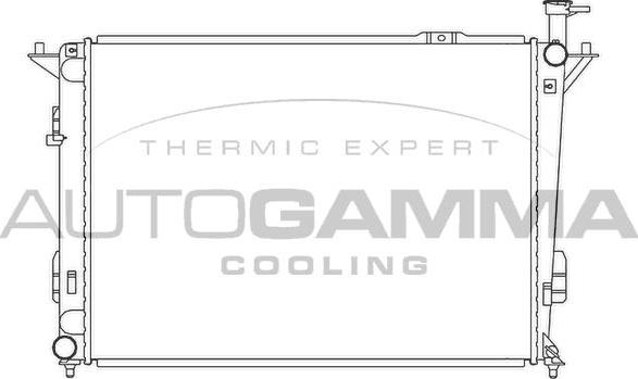 Autogamma 105841 - Radiator, mühərrikin soyudulması furqanavto.az